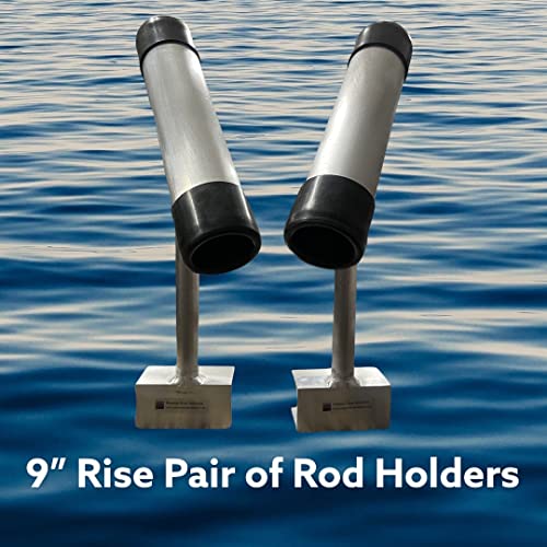 12" Pair of Pontoon Boat Fishing Rod Holder