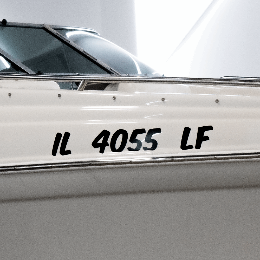 Custom Boat Registration Numbers (2-Pack)