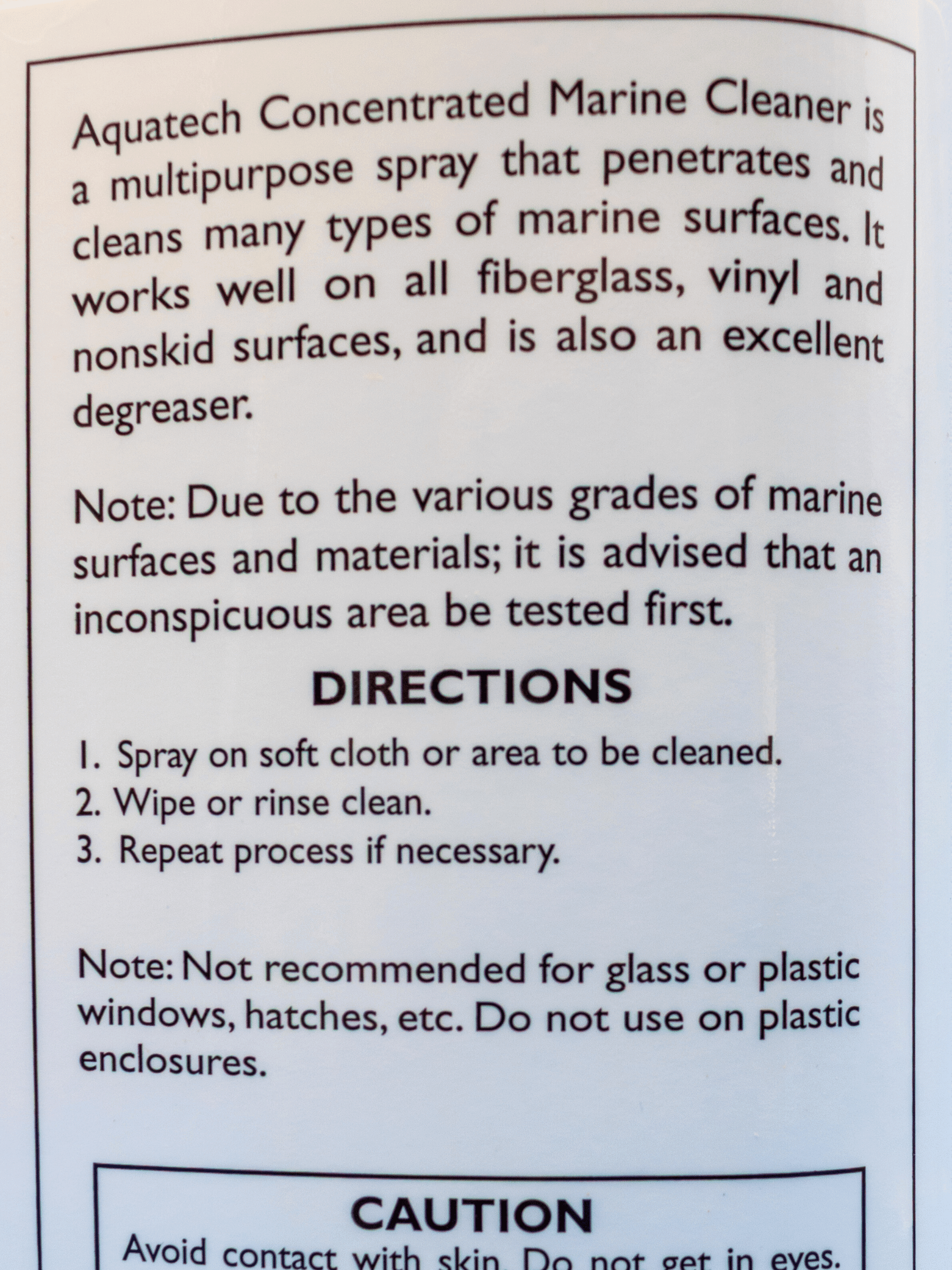 Concentrated Marine Cleaner