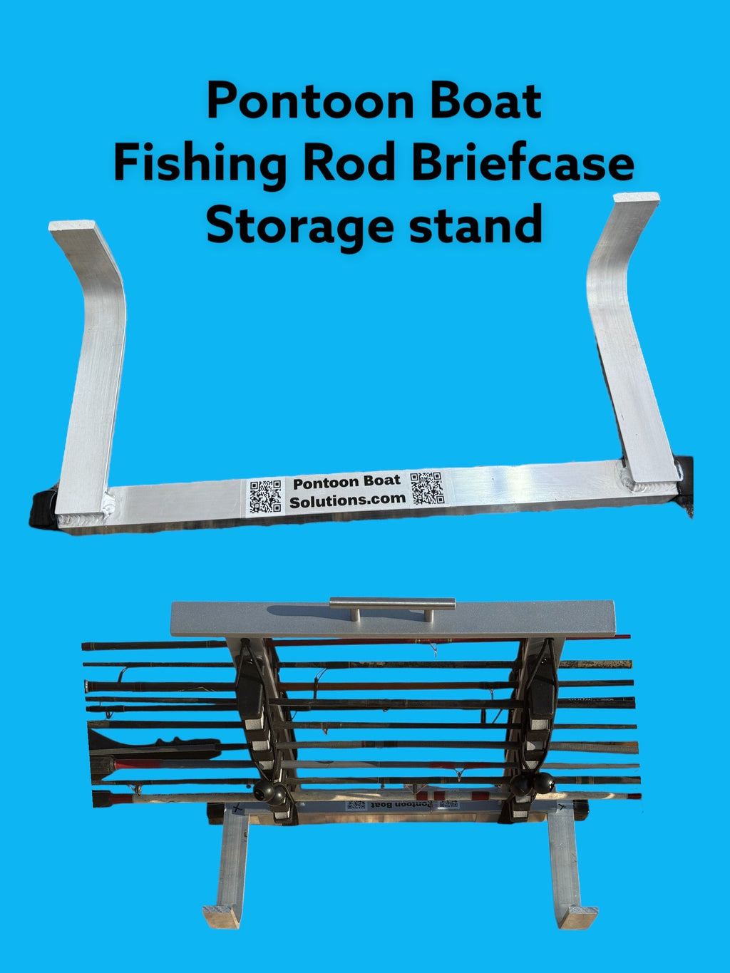 Pontoon Boat 6 Fishing Rod Briefcase