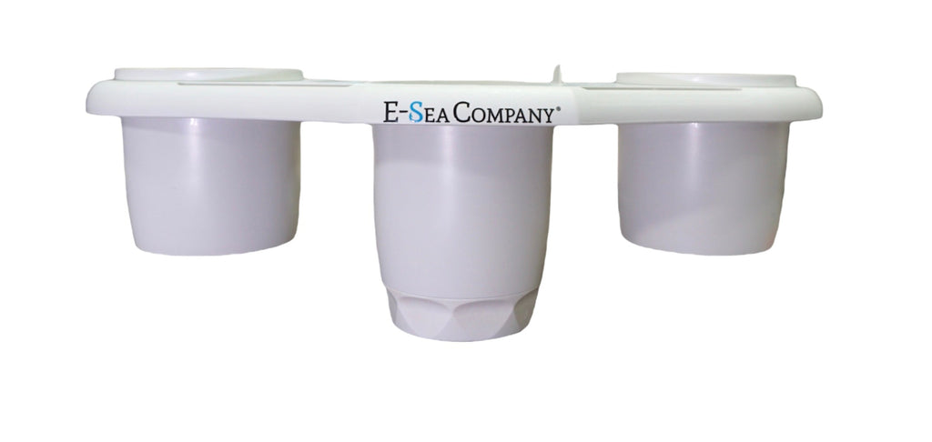E-Sea Caddy Pro- Multi Cup Suction Mounted Drink Holder-White