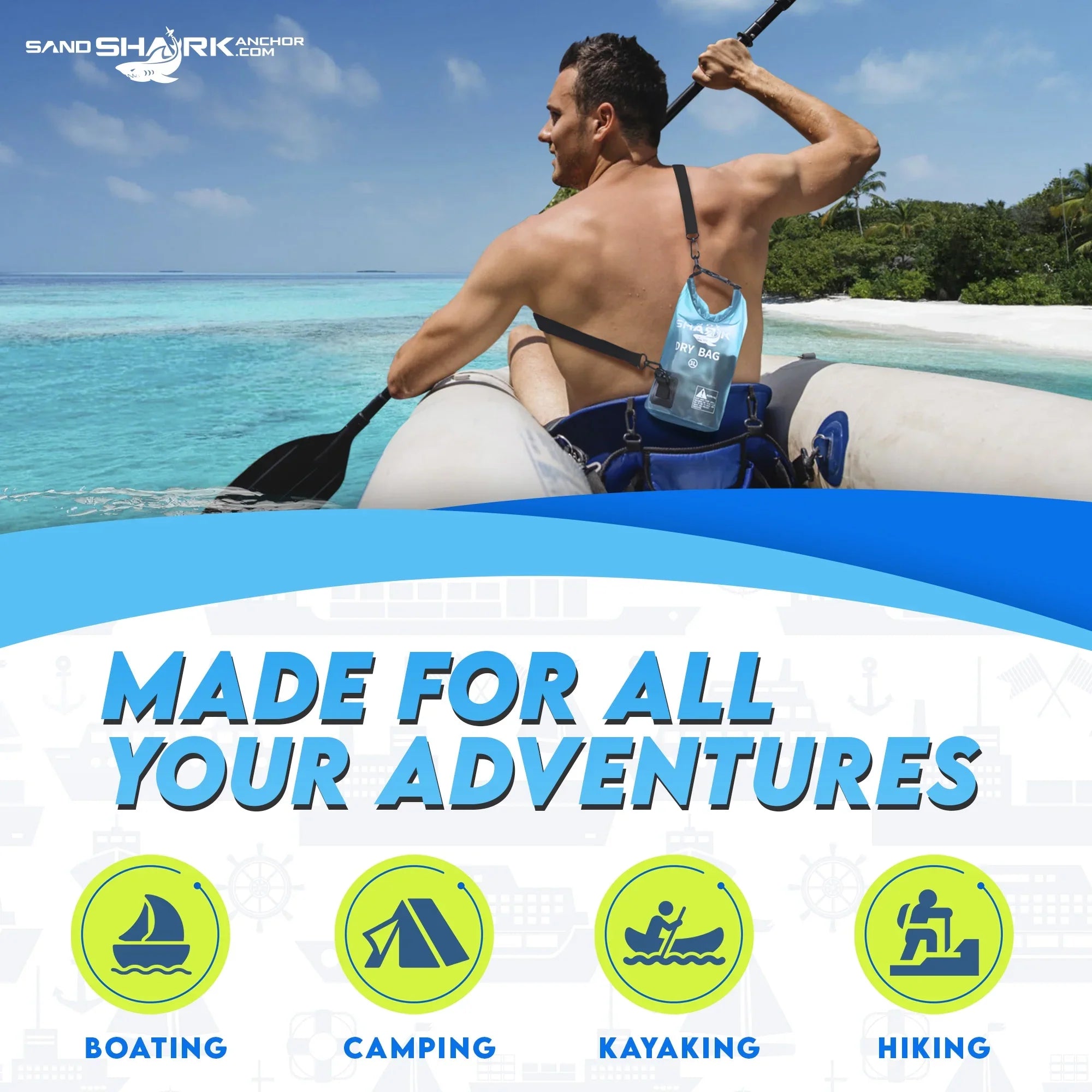 3L Waterproof Dry Bag – With Phone Case Inside